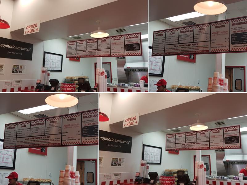Five Guys Menu