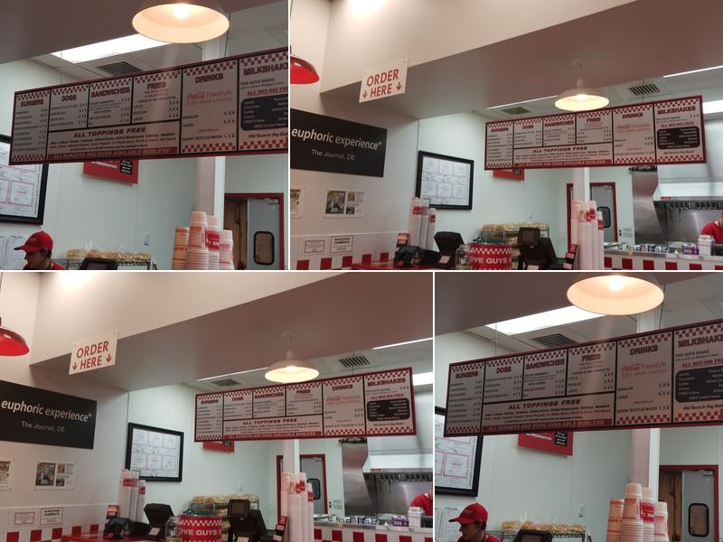 Five Guys Menu