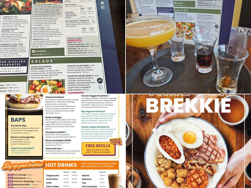 The Amber Tavern Menu