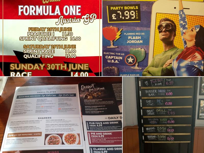 Goose, The OVT, Selly Oak Menu