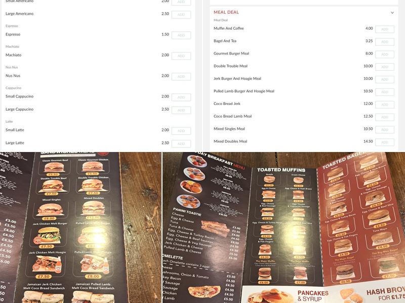 Yuwies Good Food Menu