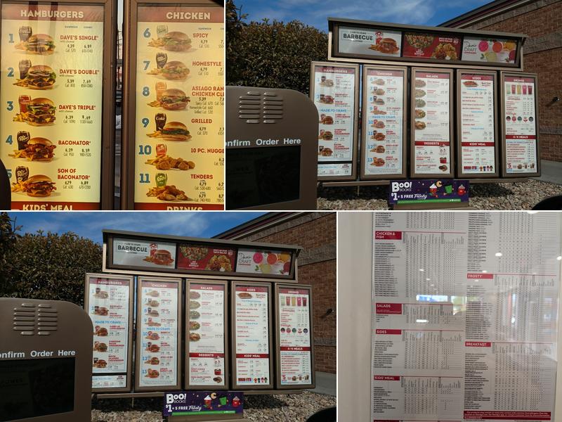Wendy's Menu
