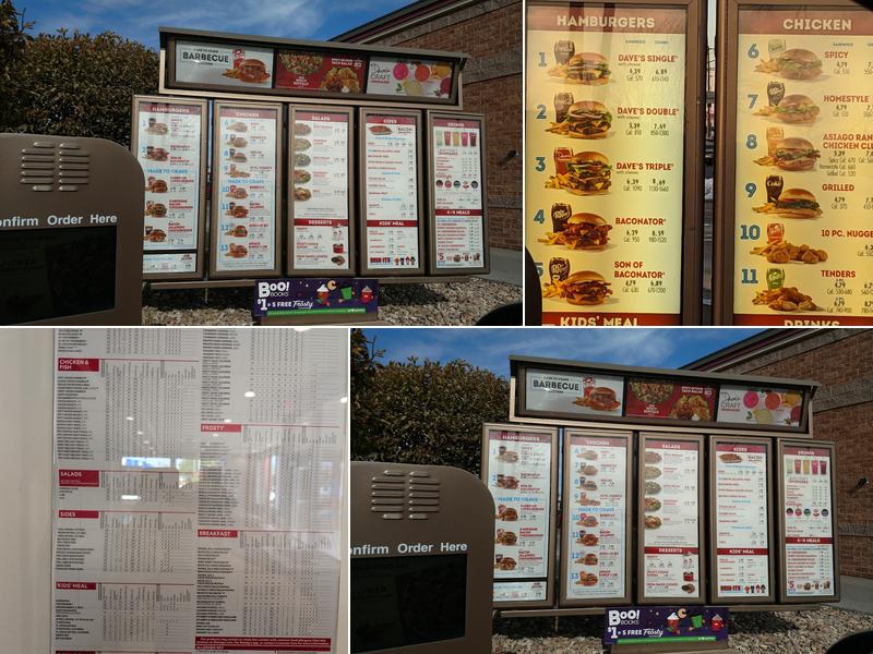 Wendy's Menu