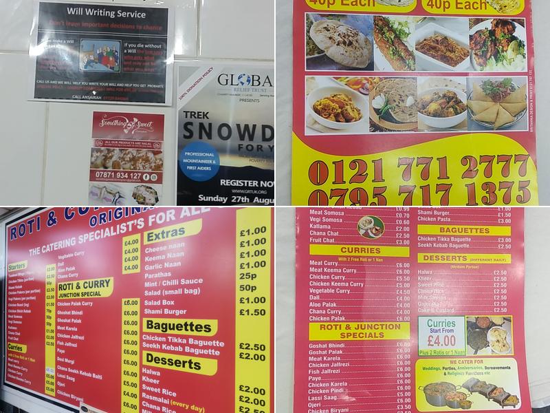 Roti & Curry Junction Menu