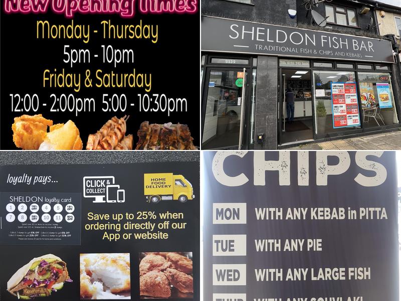 Sheldon Fish Bar Menu