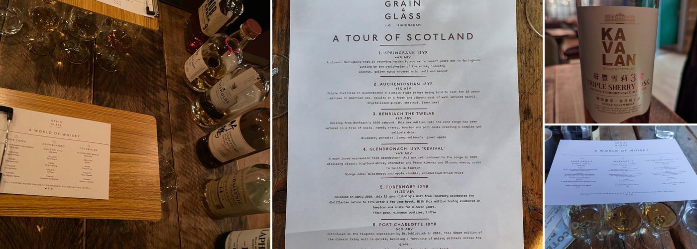 Grain & Glass, JQ Menu