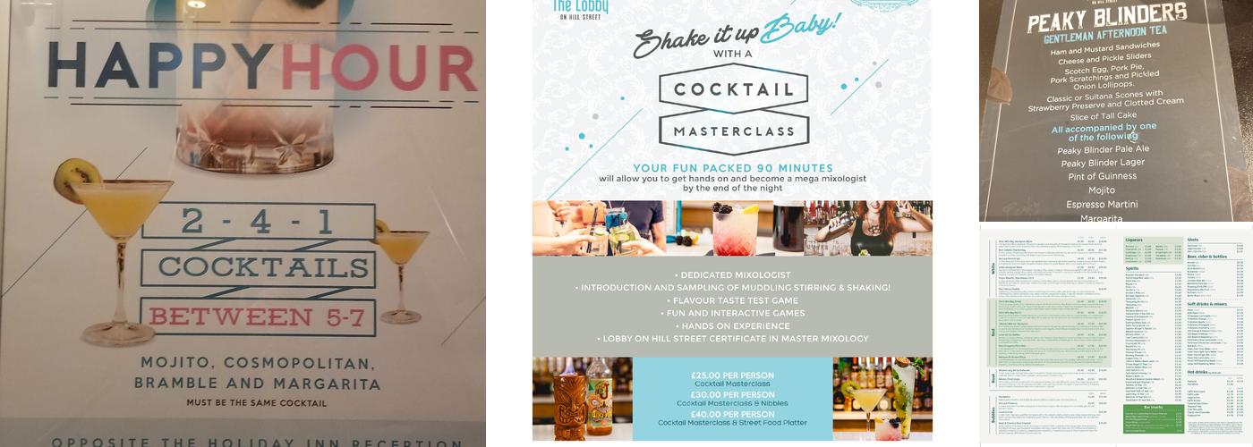 Lobby on Hill Street Menu