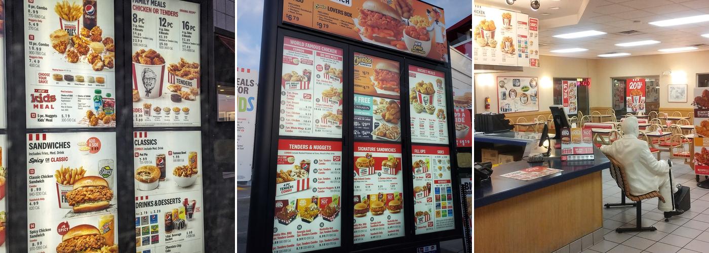 KFC Menu