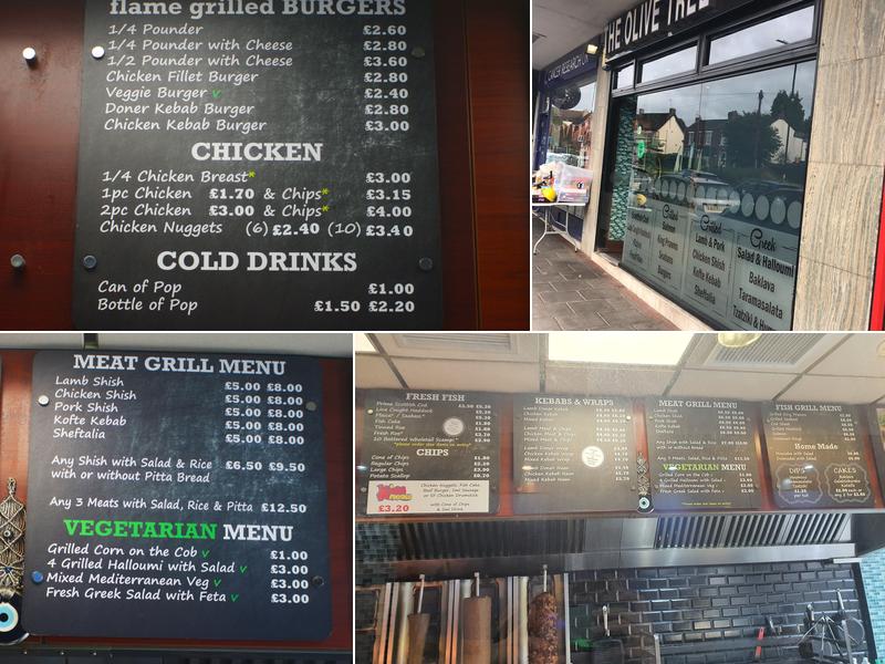 The Olive Tree Fish Bar & Mediterranean Grill Menu