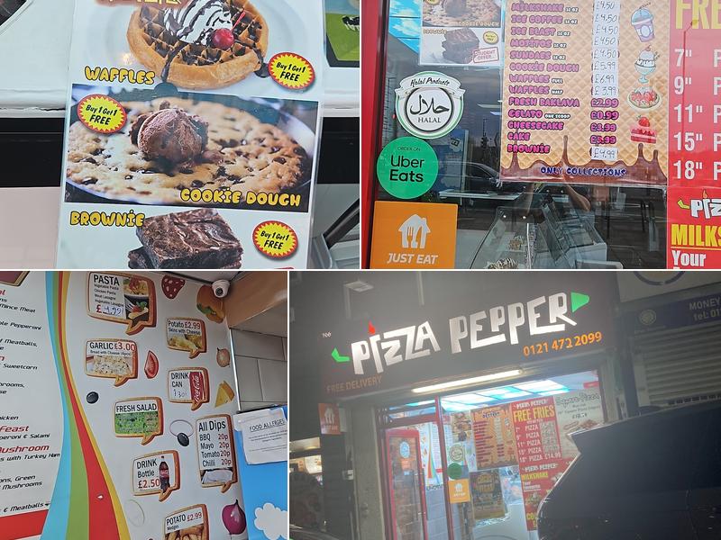 Pizza Pepper (Selly Oak) Menu