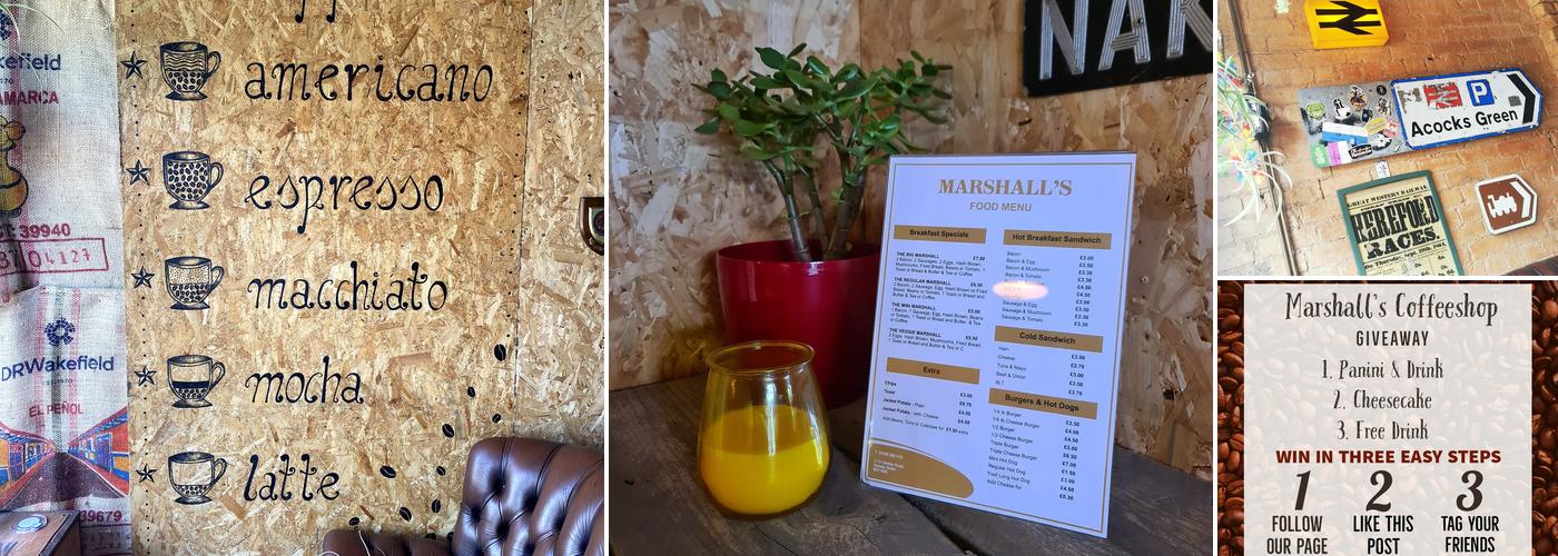 Marshall's Coffeeshop & Bar Menu