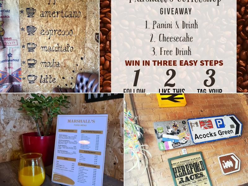 Marshall's Coffeeshop & Bar Menu