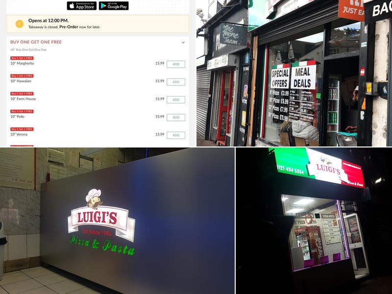 Luigi's Pizza & Pasta Menu