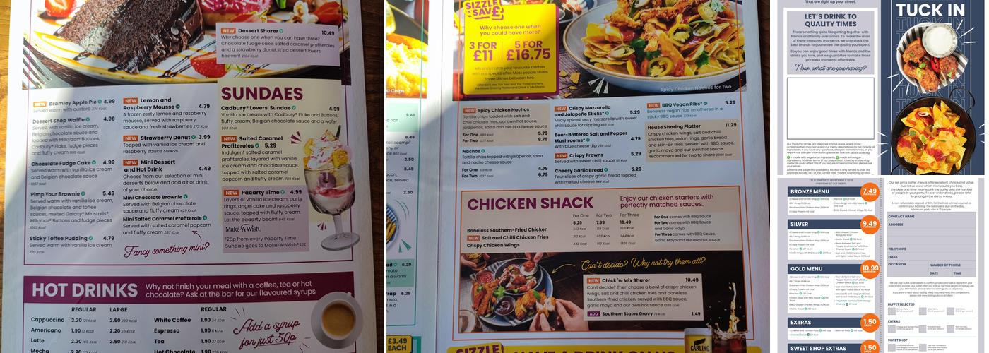 Church Tavern & Fuzzy Ed'S Menu