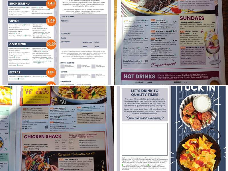 Church Tavern & Fuzzy Ed'S Menu