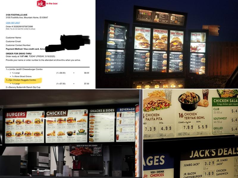 Jack In The Box Menu