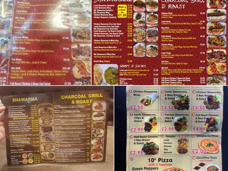 Istanbul Shawrma Menu