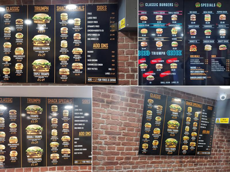 Burgershack Menu