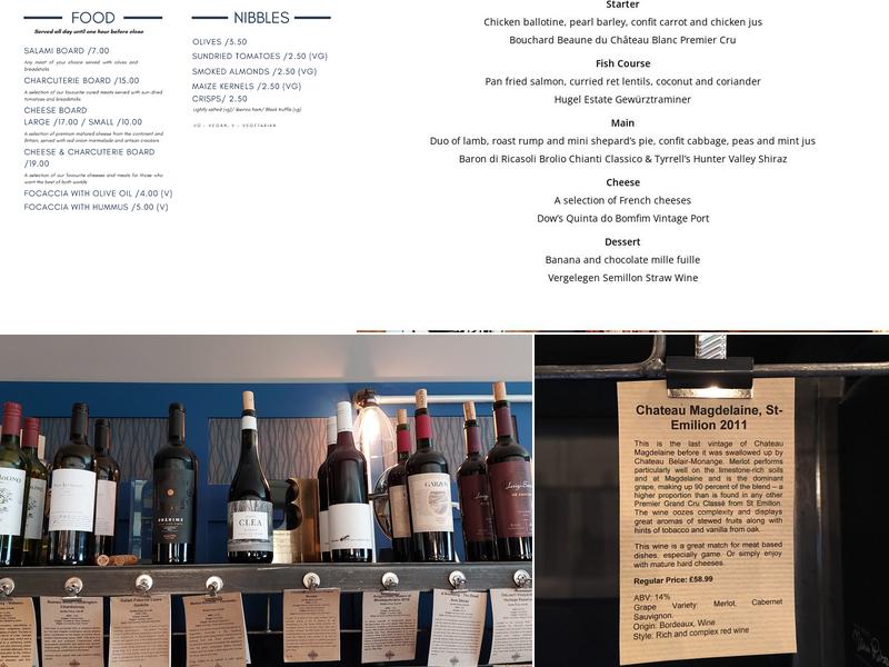 Loki Wine Bar & Shop Edgbaston Menu