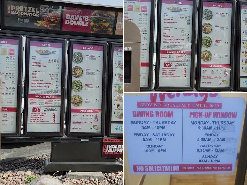 Wendy's Menu