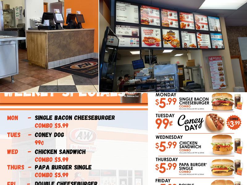 A&W Restaurant Menu