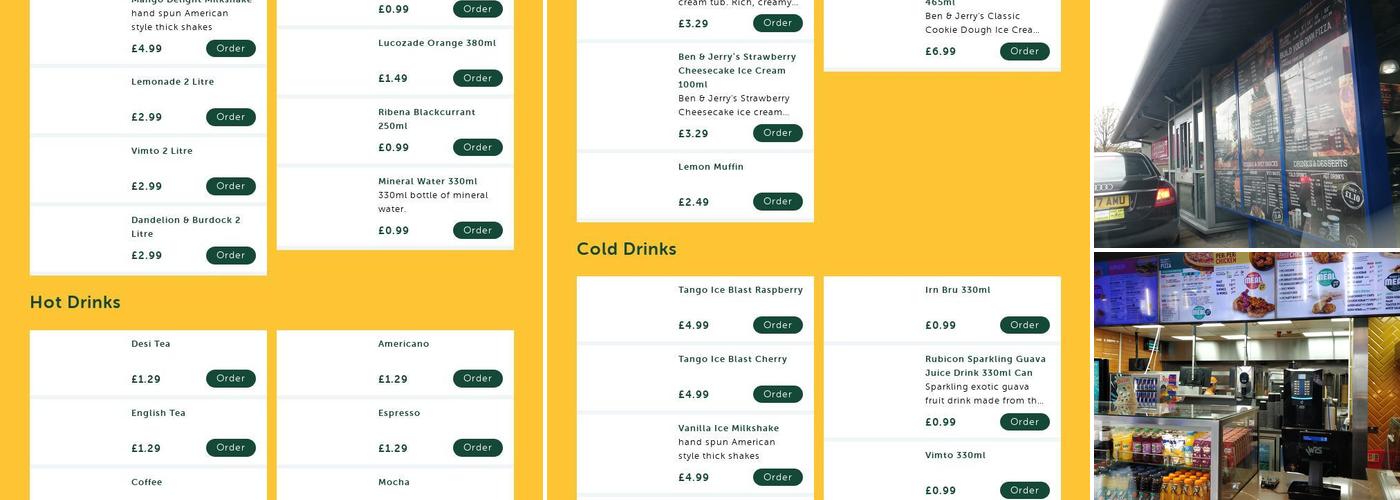 Big John's Lawley Middleway Menu