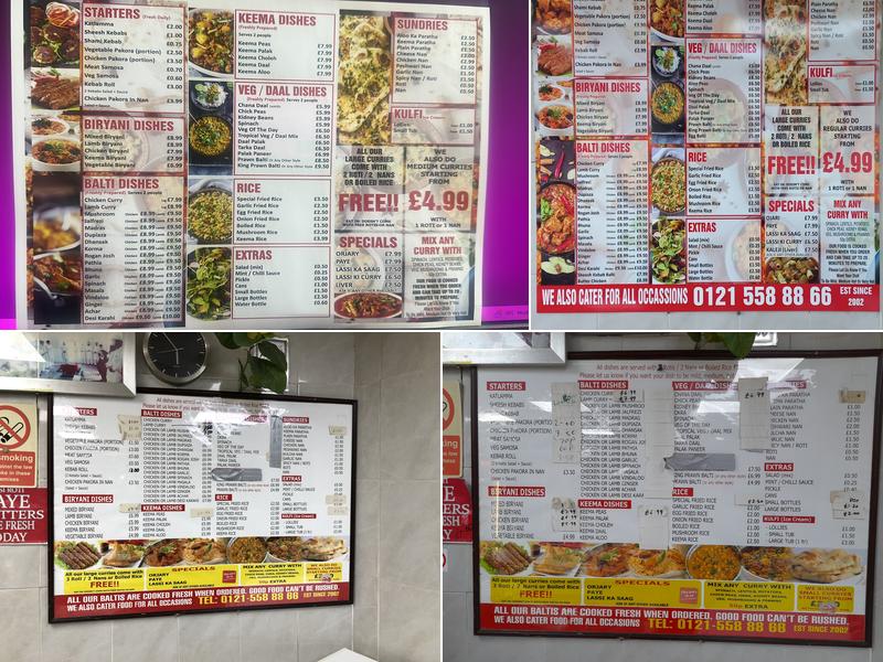 Desi Roti & Curry Menu