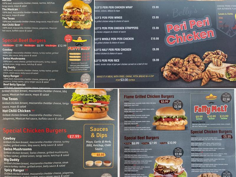 BEEF BELLY GRILL Halesowen Menu