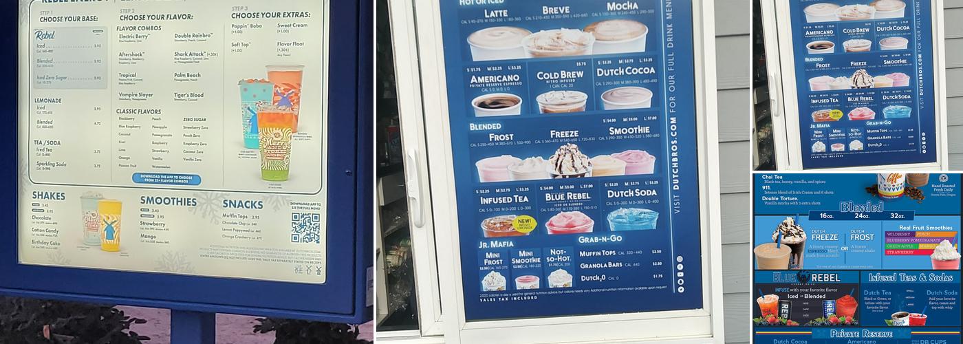 Dutch Bros Coffee Menu