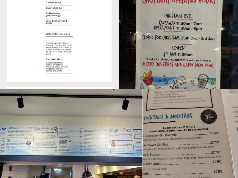 The Cod's Scallops Menu