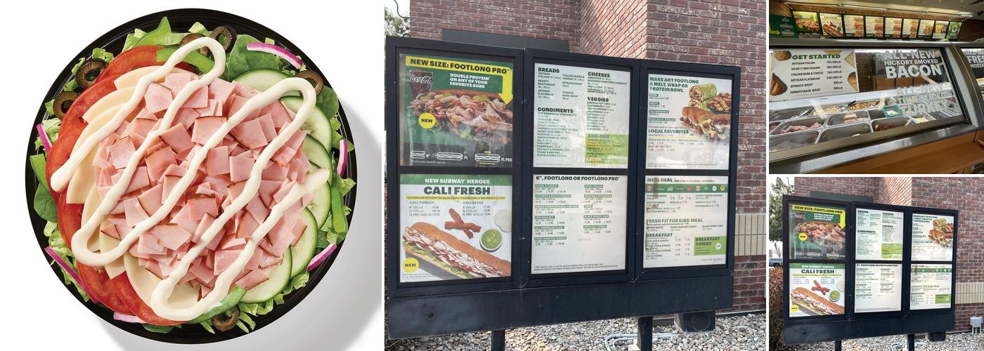 Subway Menu