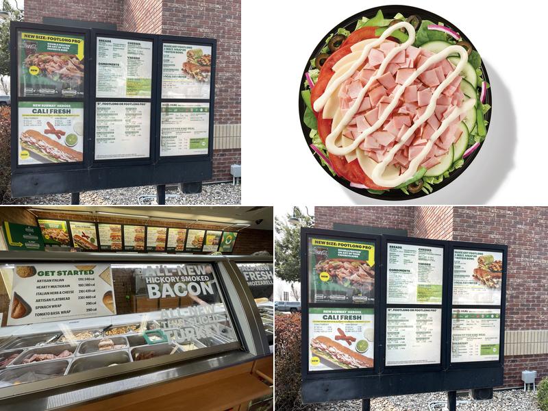 Subway Menu