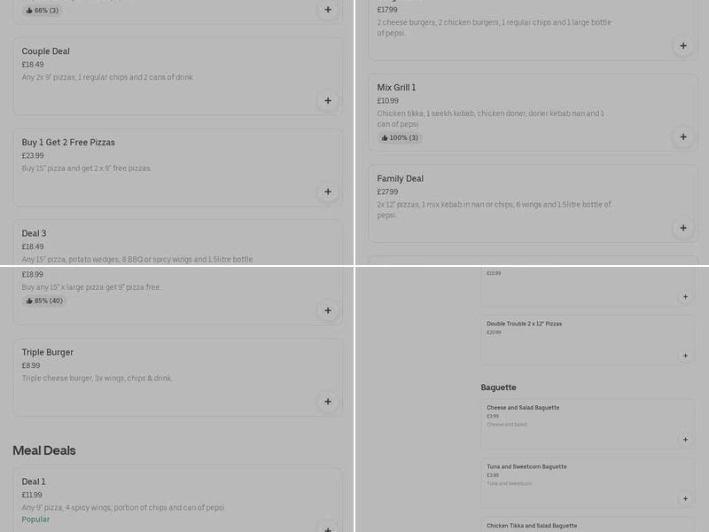 Fish Cuisine Smethwick Menu