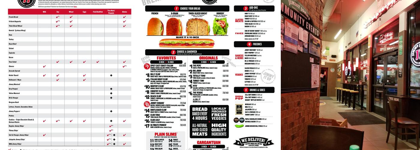 Jimmy John's Menu