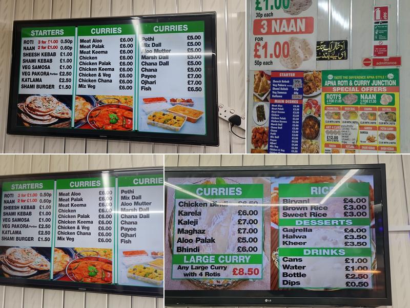 Apna Roti & Curry Junction Menu