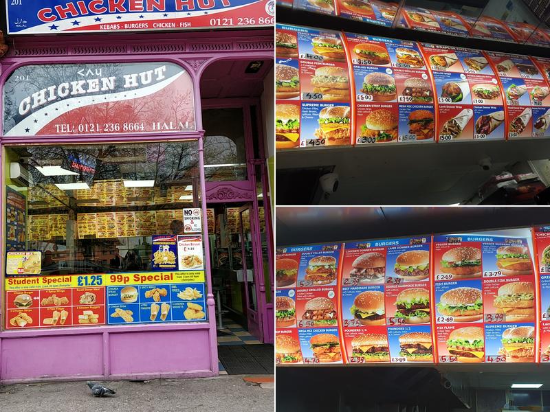 The Chicken Hut Menu