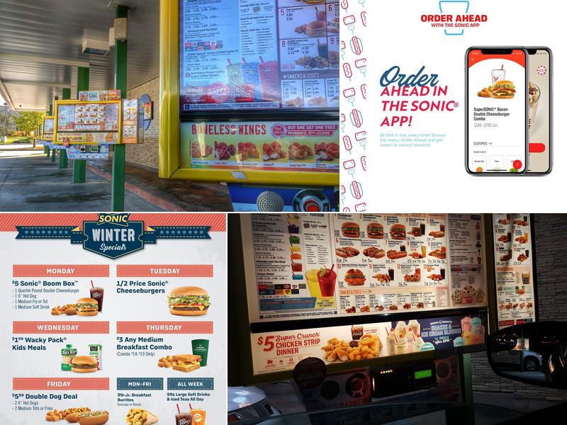 Sonic Drive-In Menu