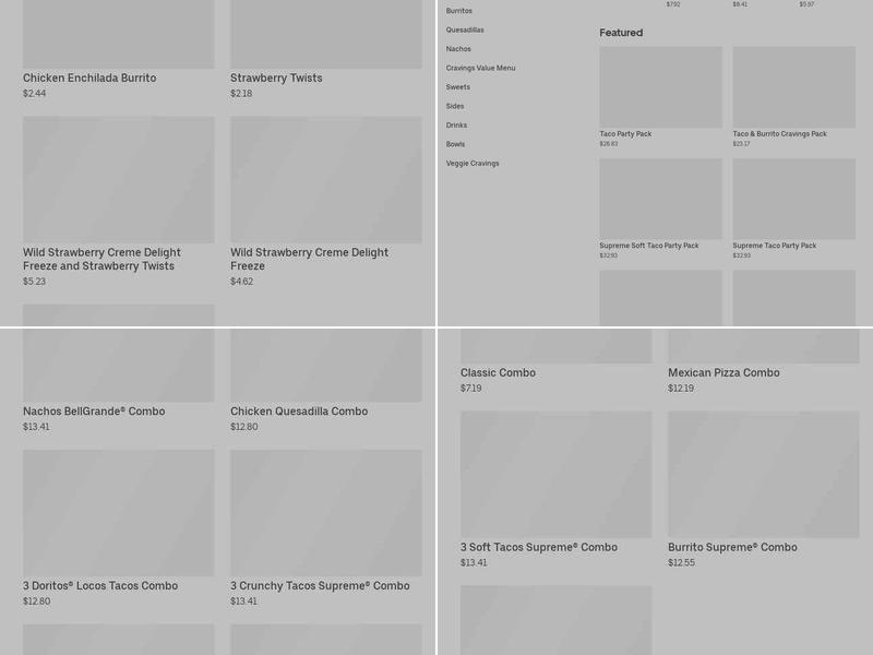 Taco Bell Menu