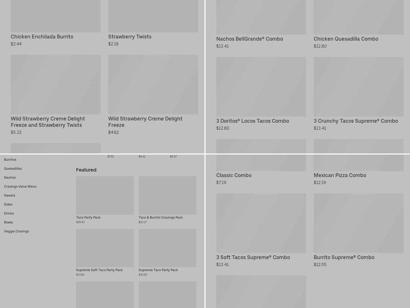 Taco Bell Menu