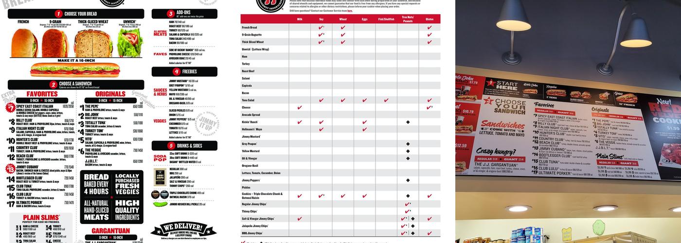 Jimmy John's Menu