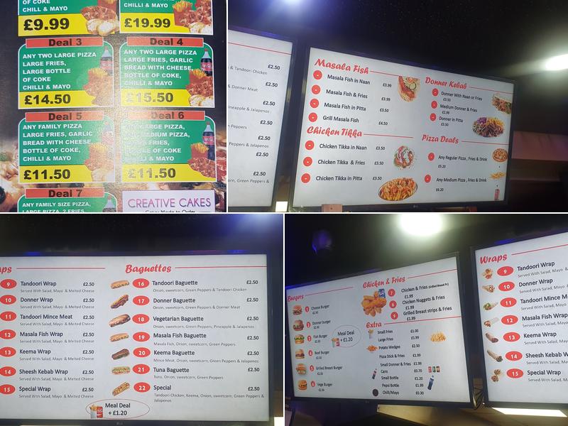 Multi Pizza Menu