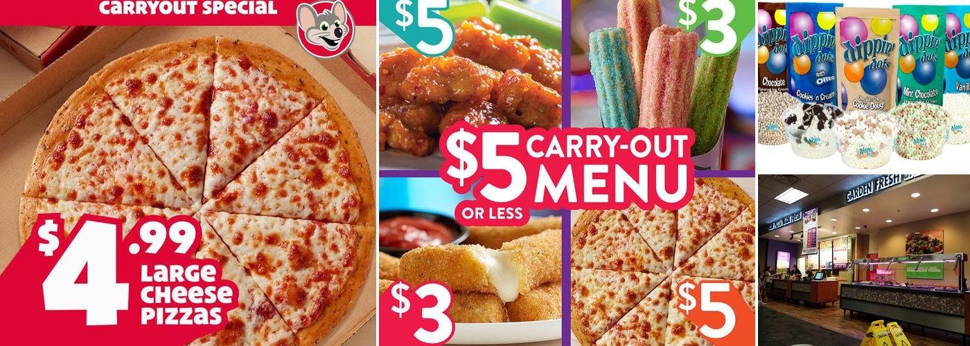 Chuck E. Cheese's, Streamwood Menu, Reviews (220), Photos (61