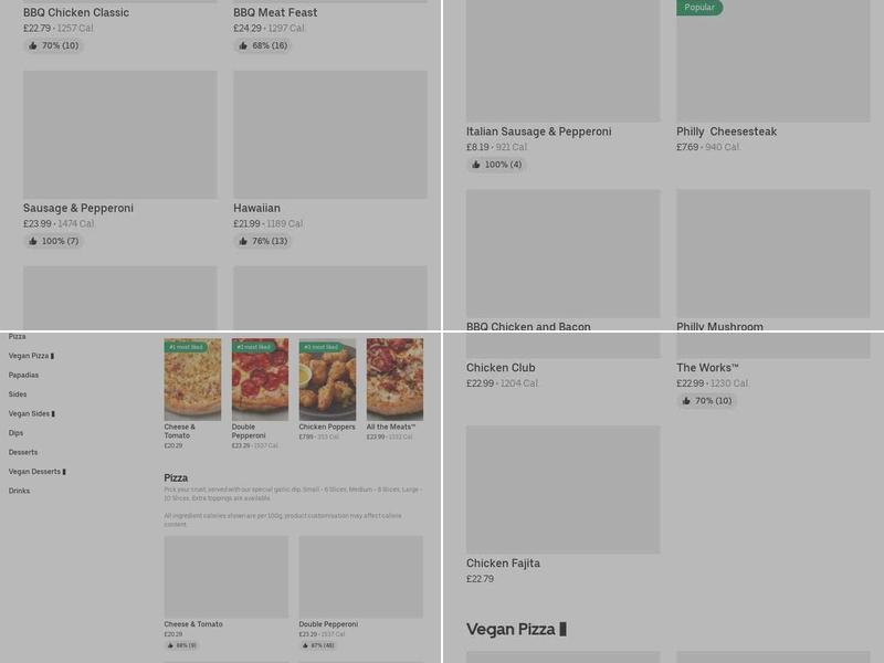 Papa Johns Pizza Menu