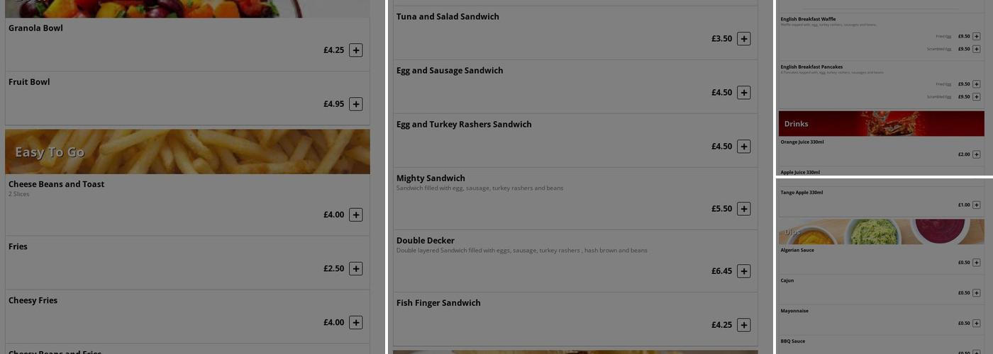 B68 Indian Cuisine And Takeaway Menu