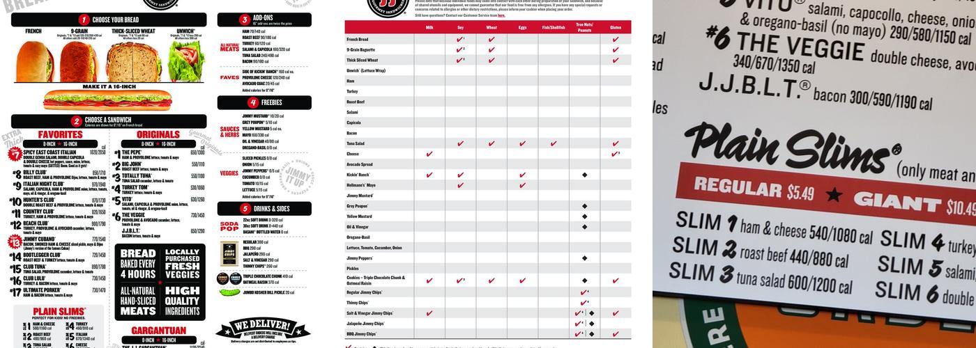 Jimmy John's Menu