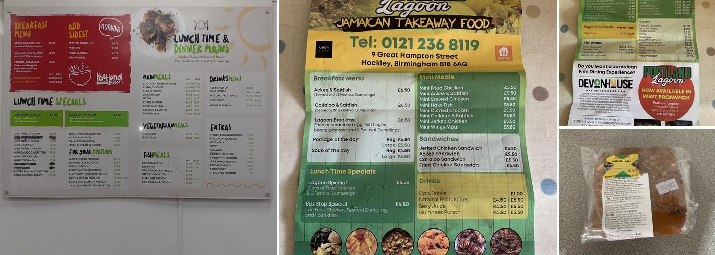 Portland Lagoon Menu