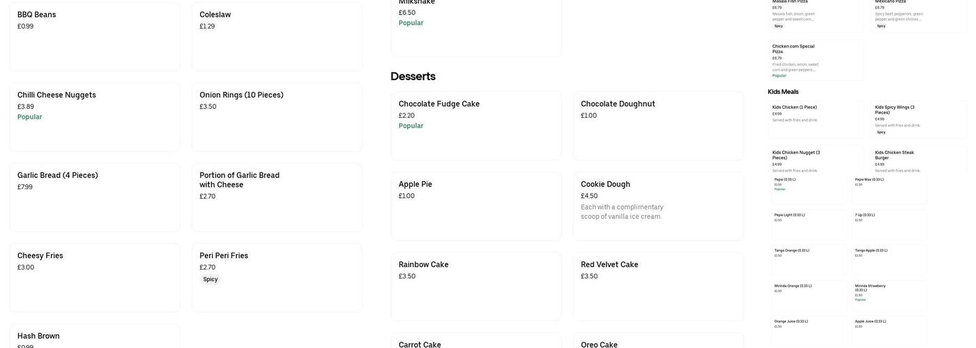 Chicken.com (Sparkhill) Menu