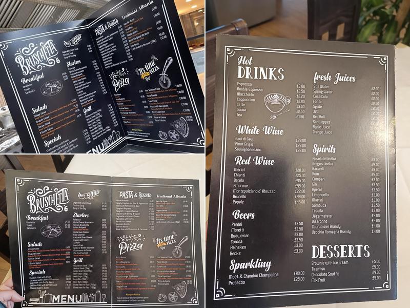 Il Gusto Restaurant Menu