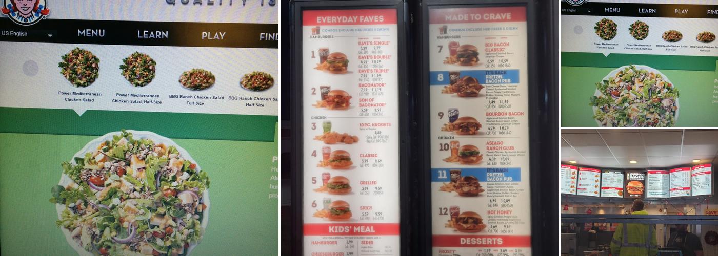 Wendy's Menu