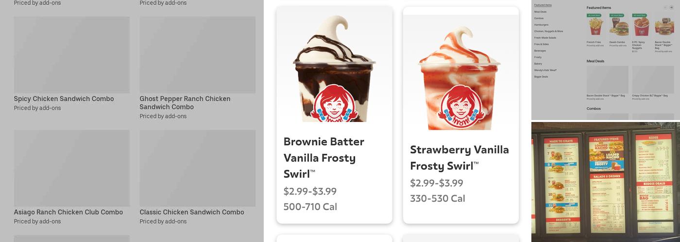 Wendy's Menu